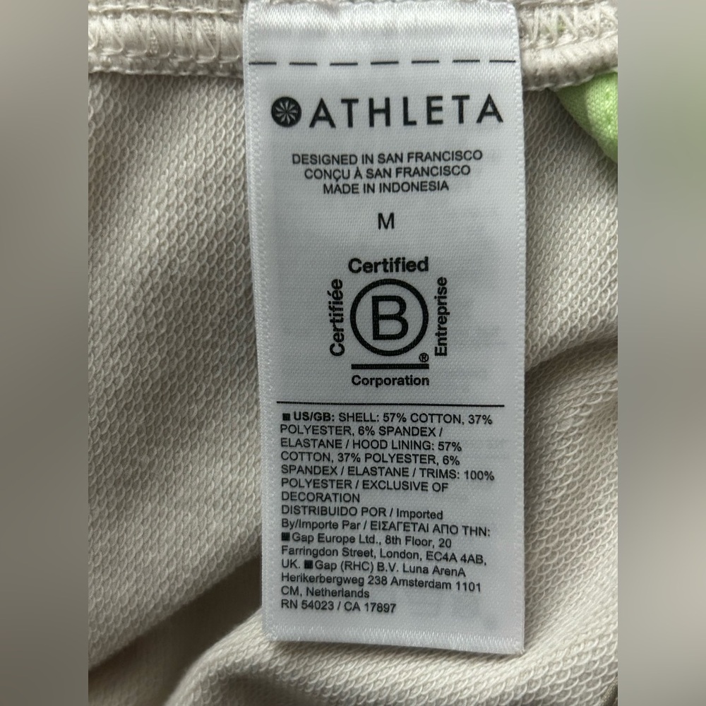 Athleta Hooded Pullover Size Medium - image 7